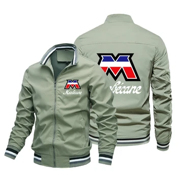 Велосипедная куртка MotoBecane, мужская бейсбольная майка, повседневный кардиган, ветровка, весенне-осенняя куртка в стиле хип-хоп, уличная куртка в стиле хип-хоп Изображение 2