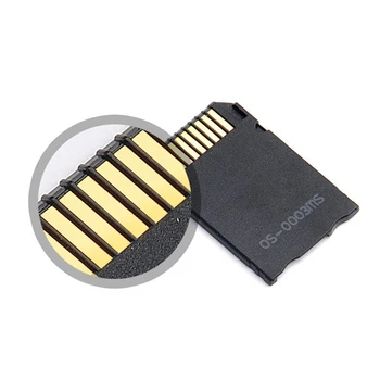 2X Адаптер Memory Stick Pro Duo, TF-карта Micro-SD/Micro-SDHC К карте Memory Stick MS Pro Duo Для адаптера Sony PSP Card Изображение 2