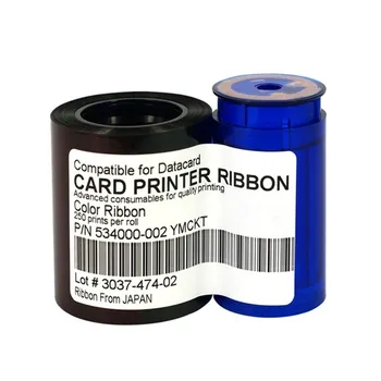 Совместимый принтер карт данных 534000-002 YMCKT 250prints SP25 SP35 SP55 SP75 Лента из смолы