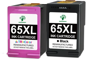 2 Чернильных картриджа черного цвета PK 65XL 65 XL для HP Deskjet 2652 2655 2680 5052 Изображение 2