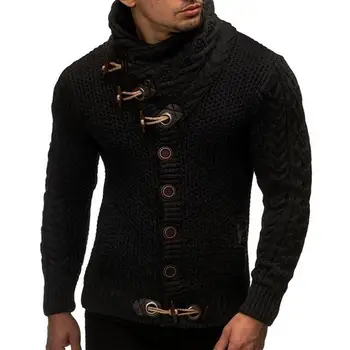 Модный мужской трикотаж С длинным рукавом, Стирающийся Мужской свитер, Приталенный Вязаный свитер
