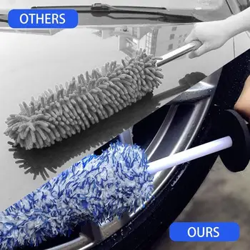 Плюшевая щетка для мытья автомобиля из микрофибры, щетка для чистки обода колеса, щетка для колес, инструмент для чистки автомобиля