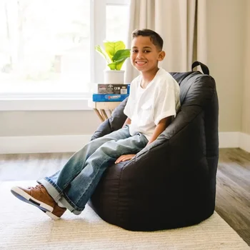 Кресло-мешок, нейлон полиэстер, для детей и подростков, 2,5 фута, черное Изображение 2