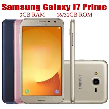 Samsung Galaxy J7 Prime SM-G610 4G с одной / двумя SIM-картами 3 ГБ + 16/32 ГБ Мобильный телефон 13 МП 5,5 