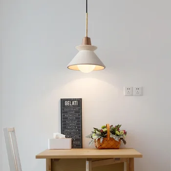 Подвесные светильники Nordic Cement, светодиодные лампы для гостиной, спальни, кабинета, столовой, декоративных небольших подвесных светильников для помещений Изображение 2