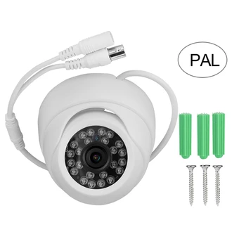 ИК-купольная камера 420TVL (PAL) IP66 водонепроницаемого и пылезащитного дизайна 420TVL HD-изображения, оснащенная 24шт ИК-лампами ночного видения Изображение 2