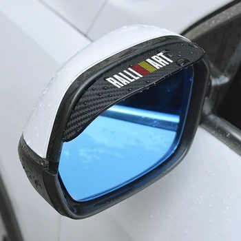 Автомобильное Зеркало Заднего Вида Дождь Брови Непромокаемая Наклейка Автоаксессуары Для Mitsubishi Ralliart 2010 2022 Lancer Ralli Art 9 10 Asx
