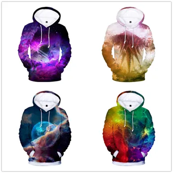 Мужские / женские 3D толстовки серии Milky Way, толстовки Milk Space Galaxy, куртки унисекс, топы, пуловеры в стиле харадзюку, толстовка с капюшоном