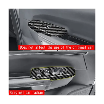 Для Ford Ranger 2023 + Оконное стекло из углеродного волокна Кнопка подъема крышки переключателя Отделка панели Дверного подлокотника Автомобильные Аксессуары Изображение 2
