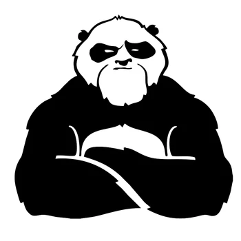 CS31154 # Различные Размеры Штампованной Виниловой Наклейки Panda Strong Car Sticker Водонепроницаемые Автодекоры на Бампер Кузова Автомобиля, Заднее Стекло