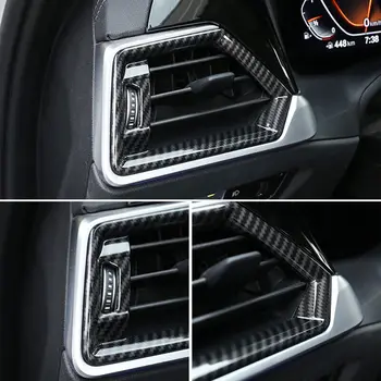 Украшение крышки выпускного отверстия кондиционера в стиле углеродного волокна Подходит для BMW 3 серии G20 2020-2024 гг. Изображение 2