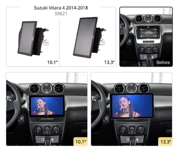 1080P 1920*1080 13,3 дюймов Android 10,0 Автомобильный Мультимедийный для Suzuki Vitara 4 2014-2018 Авто Радио Аудио 4G LTE 360 Оптический Коаксиальный Изображение 2