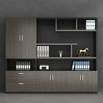 Картотечный шкаф, деревянный офисный книжный шкаф boss, простой современный архивный шкаф, Картотечный шкафчик, фоновый шкаф