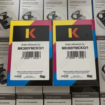 Наборы цветных красящих пленок MK300 YMCKO для принтера Magicard K card