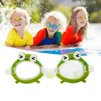Очки для плавания Мягкие очки для дайвинга с высокой четкостью защиты глаз Модные детские очки для плавания с изображением обезьяны-лягушки