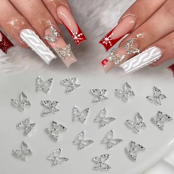 Привлекающие внимание 3D Украшения для ногтей в виде Крыльев бабочки Идеально подходят для Вечеринок и особых случаев