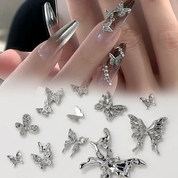 Привлекающие внимание 3D Украшения для ногтей в виде Крыльев бабочки Идеально подходят для Вечеринок и особых случаев Изображение 2