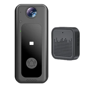 WIFI Дверной звонок Камера Smart Video Дверной звонок с широким углом обзора 125 ° HD видео ночного видения Поддерживает облачное хранилище