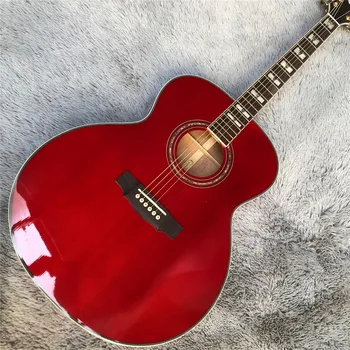 Новая 43-дюймовая акустическая гитара из массива красной ели F50 с кленовым корпусом, электрогитара Ra