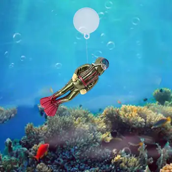 Фигурка мини-пловца, украшение для микроландшафта, Игрушечная фигурка для аквариума, смола Изображение 2