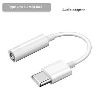 Аксессуары для телефонов Кабель-адаптер Type C до 3,5 мм, кабель-разъем Aux USB C до 3,5 мм, наушники, аудиоадаптер Aux для Huawei Xiaomi Изображение 2