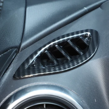 Для Mazda MX-5 ND 2016 2017 2018 2019 2020 2021 2022 2023 ABS Карбоновая крышка воздуховода приборной панели автомобиля, накладка, наклейка, автомобильные аксессуары
