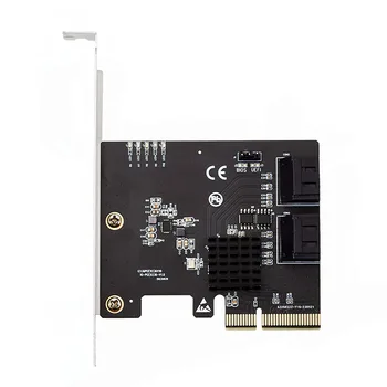 Raid-карта PCI Express X4 до 4 портов SATA 3,0 6 Гбит/с Контроллер Карты расширения Поддержка SATA3.0 HDD SSD RAID 0/1/10 Marvell 9236 Чип Изображение 2