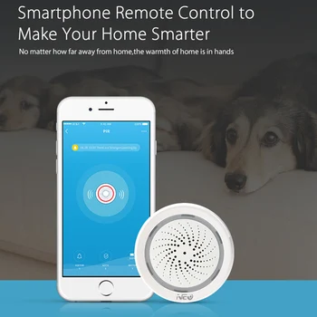 Датчик температуры и влажности, Wifi сирена, приложение Tuya Smart Life Работает с ECHO Alexa Google Home IFTTT Изображение 2