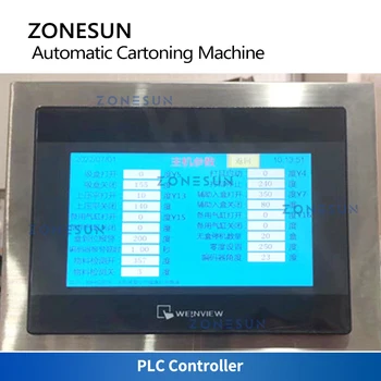 Автоматическая упаковочная машина ZONESUN для картонных коробок ZS-ZHJ301 Косметический флакон, тюбик, баночка для упаковки пищевых продуктов, Маска для лица, Крем для рук Изображение 2