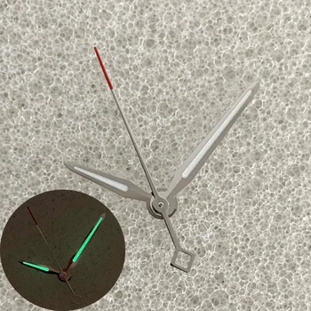 Модифицированные стрелки часов, подобранные по цвету красные и серебряные стрелки, зеленые светящиеся стрелки для механизмов NH35 / 36 / 4R / 7S