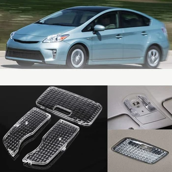 3шт Автомобильная Кристально чистая карта интерьера, купольная лампа для чтения, крышка для Toyota Prius 2010 - 2015 Изображение 2