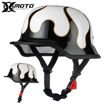 Шлемы для мотоциклов, шлем на половину лица, шлем Moto Safety, аксессуары для мотоциклов, безопасный шлем для электрического мотоцикла