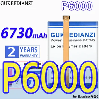 Аккумулятор большой емкости GUKEEDIANZI 6730 мАч для мобильного телефона Blackview P6000 Bateria
