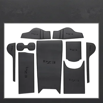 Автомобильный кожаный противоскользящий коврик для дверных прорезей, подстаканники для Toyota BZ3 2023, аксессуары Изображение 2