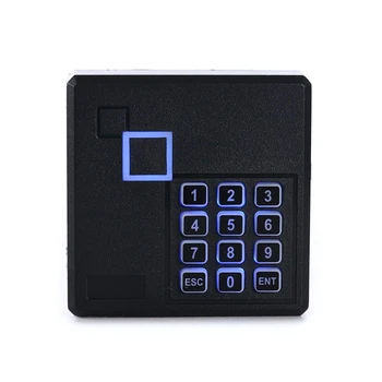 Бесконтактный считыватель Rfid Id карт считыватель клавиатуры контроля доступа к двери 125 кГц Wiegand 26 Бит Цвет Черный 103 Изображение 2