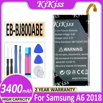 EB-BJ800ABE Аккумулятор емкостью 3400 мАч для Samsung Galaxy A6 (2018) SM-A600 A600F для Galaxy J6 J600F Аккумуляторы + Бесплатные инструменты