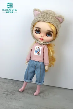 Одежда для куклы Модная куртка джинсы свитер подходит для Blyth Azone OB22 OB24 аксессуары для кукол Изображение 2