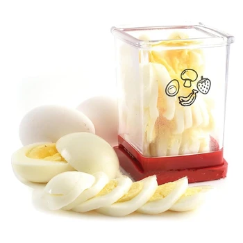 Многофункциональная овощерезка с нажимной пластиной, чашка для нарезки фруктов, яйцерезка из нержавеющей стали, резак для нарезки бананов и клубники
