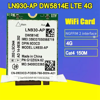 DW5814E для Telit LN930-AP WiFi Карта + Антенна WWAN FDD-LTE NGFF 4G Модуль для Ноутбуков Dell Latitude 5285 5480 5580 Изображение 2