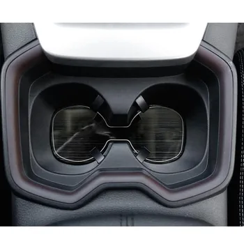 Центральная консоль из нержавеющей стали Коробка переключения передач Подставка для Стакана воды Автомобильные Наклейки Интерьер 1шт для Toyota Rav4 2019 2020 2021 2022 Изображение 2