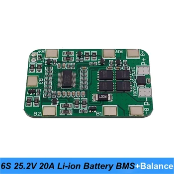 Плата литиевой батареи 6S 25.2 V 20A BMS с балансировкой для отвертки на 25 В и батарейного блока на 24 В Изображение 2