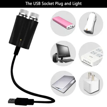 Проектор Starlight USB-проектор, Ночник, Регулируемые Романтические Внутренние Огни автомобиля, Портативная Гибкая Проекция Звездного Неба Изображение 2