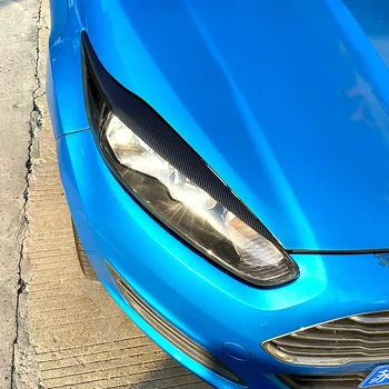 Крышка передней фары, лампа головного света, накладка для век и бровей ABS для Ford Fiesta MK6.5 2013-2017 Изображение 2