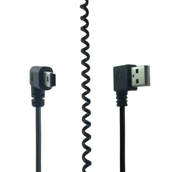 USB-удлинитель USB 2.0 Type A под прямым углом к Mini USB 90 градусов, шнур для зарядки данных для MP3 HDD цифровой камеры