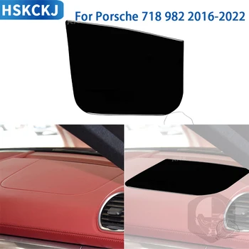 Для Porsche Boxster Cayman 718 982 2016-2022 Аксессуары Подушка безопасности для салона автомобиля, накладка для штурмана, наклейка из глянцевого черного пластика