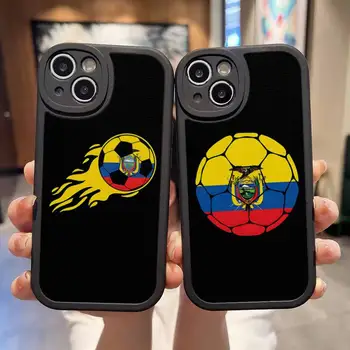 Чехол Для Телефона С Флагом Эквадора Для iPhone 14 13 12 11 Pro Max Mini Xs X Xr 7 8 Plus SE2020 Силиконовый Чехол С Текстурой Мягкой Кожи