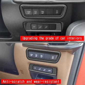 Автомобильная многофункциональная накладка с кнопкой из углеродного волокна для Mazda CX-60 2022-2023 RHD Автомобильные аксессуары Изображение 2