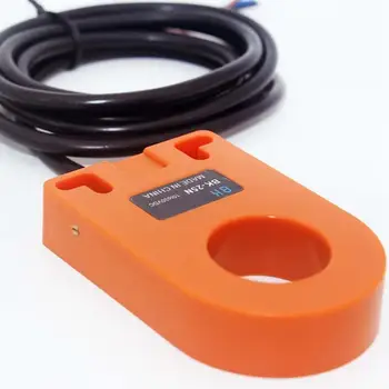 Оранжевый с отверстием 25 мм постоянного тока 6-36 В, 3-проводный NPN N/O HX-DGS-25N, Индуктивный кольцевой датчик приближения, переключатель для металлической винтовой пружины