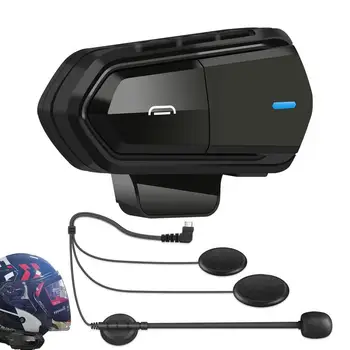 Мотоциклетный домофон, шлем-гарнитура, мотоциклетный домофон, водонепроницаемый Blue-tooth, шумоподавление 5.1 DSP, связь с двумя гонщиками, MP3