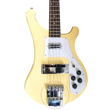 Портативная 4-струнная бас-гитара Седловой мост с гаечным ключом Запасная часть гитары Инструмент для ремонта гитары из алюминиевого сплава 448D Изображение 2